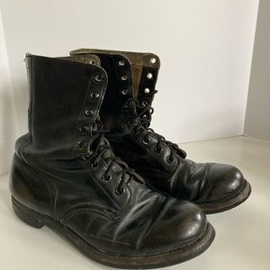 Vintage True Combat Boots Black Leather Men’s